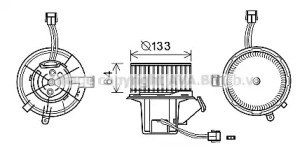 Электродвигатель, вентиляция салона AVA QUALITY COOLING MS8640