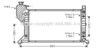 Теплообменник AVA QUALITY COOLING MSA2343