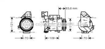 Компрессор AVA QUALITY COOLING MSAK075