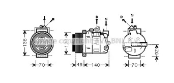 Компрессор AVA QUALITY COOLING MSAK393