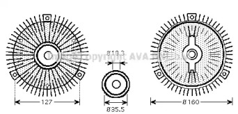 Сцепление AVA QUALITY COOLING MSC408