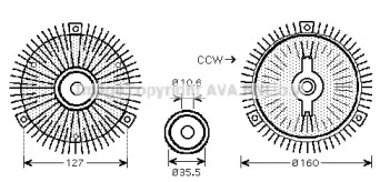 Сцепление AVA QUALITY COOLING MSC418