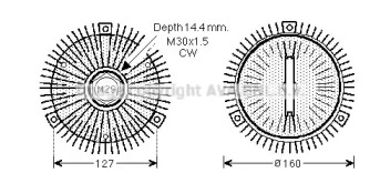 Сцепление AVA QUALITY COOLING MSC490