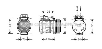 Компрессор AVA QUALITY COOLING MSK054