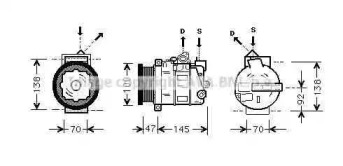 Компрессор AVA QUALITY COOLING MSK390