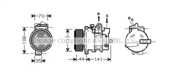 Компрессор AVA QUALITY COOLING MSK401