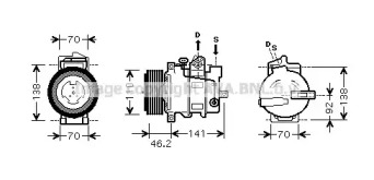 Компрессор AVA QUALITY COOLING MSK427