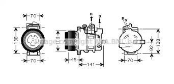 Компрессор AVA QUALITY COOLING MSK428