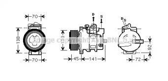 Компрессор AVA QUALITY COOLING MSK433