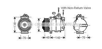 Компрессор AVA QUALITY COOLING MSK565