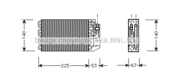 Испаритель, кондиционер AVA QUALITY COOLING MSV029