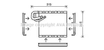 Испаритель, кондиционер AVA QUALITY COOLING MSV550