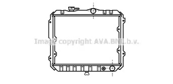 Радиатор, охлаждение двигателя AVA QUALITY COOLING MT2007