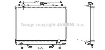 Радиатор, охлаждение двигателя AVA QUALITY COOLING MT2163