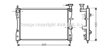 Теплообменник AVA QUALITY COOLING MT2172