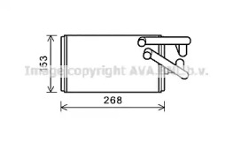 Теплообменник, отопление салона AVA QUALITY COOLING MT6259