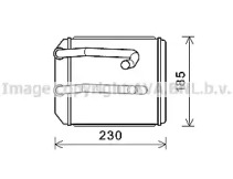 Теплообменник, отопление салона AVA QUALITY COOLING MT6260