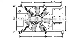 Вентилятор AVA QUALITY COOLING MT7522