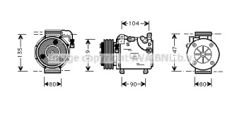 Компрессор AVA QUALITY COOLING MTAK020