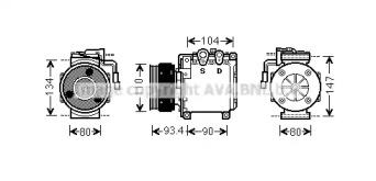 Компрессор AVA QUALITY COOLING MTAK212