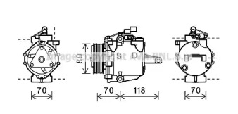 Компрессор AVA QUALITY COOLING MTAK224