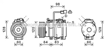 Компрессор AVA QUALITY COOLING MTAK227