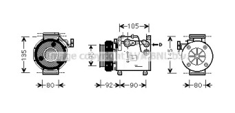 Компрессор AVA QUALITY COOLING MTK166