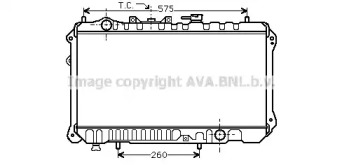 Радиатор, охлаждение двигателя AVA QUALITY COOLING MZ2025