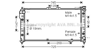 Теплообменник AVA QUALITY COOLING MZ2113