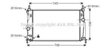 Теплообменник AVA QUALITY COOLING MZ2254