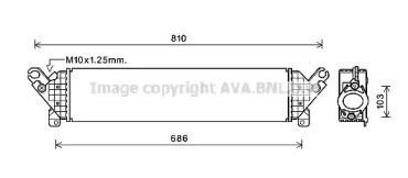 Интеркулер AVA QUALITY COOLING MZ4277