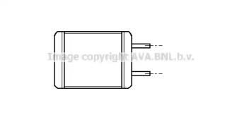 Теплообменник, отопление салона AVA QUALITY COOLING MZ6077