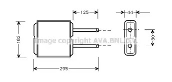 Теплообменник, отопление салона AVA QUALITY COOLING MZ6143