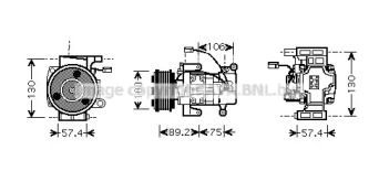 Компрессор AVA QUALITY COOLING MZAK208