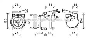 Компрессор AVA QUALITY COOLING MZAK219