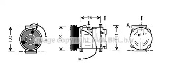 Компрессор AVA QUALITY COOLING MZK007