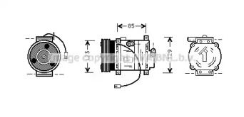 Компрессор AVA QUALITY COOLING MZK132