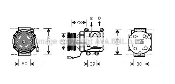 Компрессор AVA QUALITY COOLING MZK170