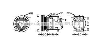 Компрессор AVA QUALITY COOLING MZK199