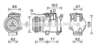 Компрессор AVA QUALITY COOLING MZK276