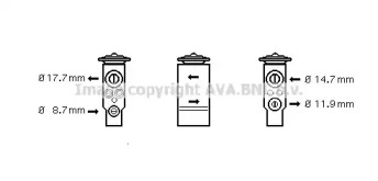 Клапан AVA QUALITY COOLING OL1347