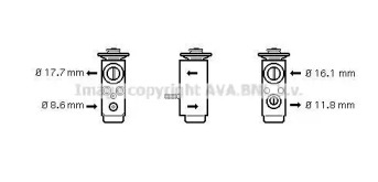 Клапан AVA QUALITY COOLING OL1352