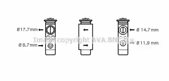 Клапан AVA QUALITY COOLING OL1412