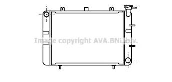 Радиатор, охлаждение двигателя AVA QUALITY COOLING OL2016