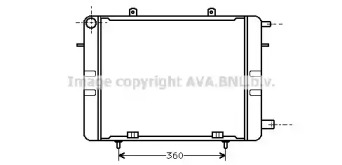 Радиатор, охлаждение двигателя AVA QUALITY COOLING OL2042