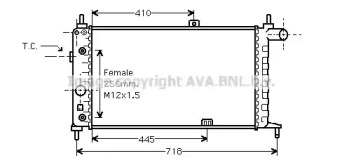 Теплообменник AVA QUALITY COOLING OL2067