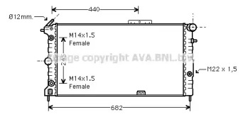 Теплообменник AVA QUALITY COOLING OL2136