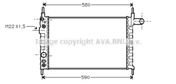 Теплообменник AVA QUALITY COOLING OL2163