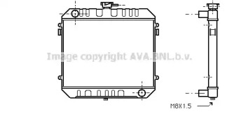 Радиатор, охлаждение двигателя AVA QUALITY COOLING OL2172