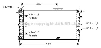 Теплообменник AVA QUALITY COOLING OL2173